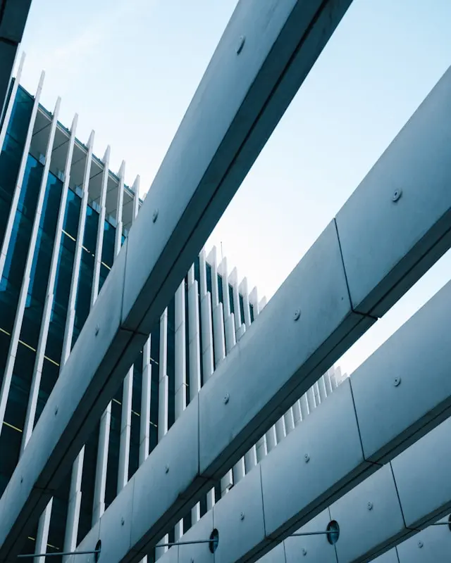 Contemporary institutional architecture representing structure and long-term decisions